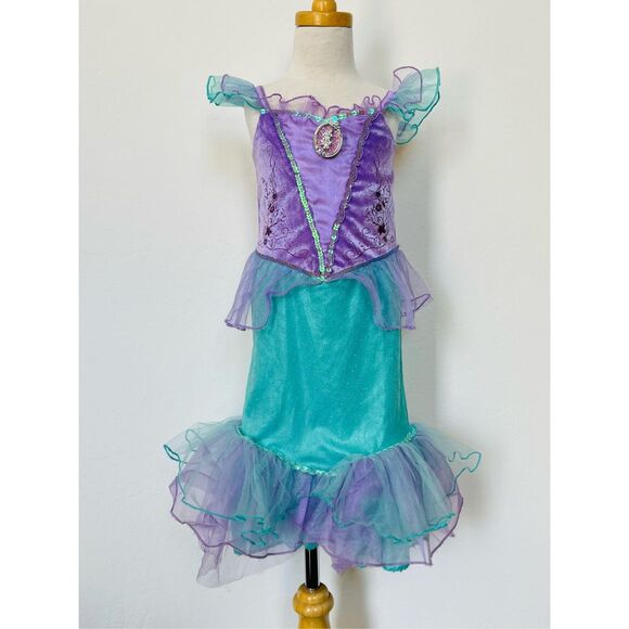 NEW Disney Store Kids Girls 4 Ariel Mermaid Costume - Picture 1 of 7